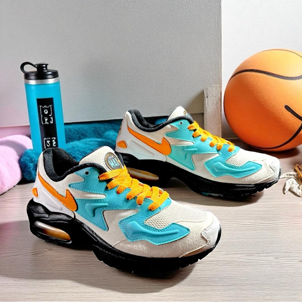 Women’s Nike Air Max 2 Light White Amber Rose - Size 7